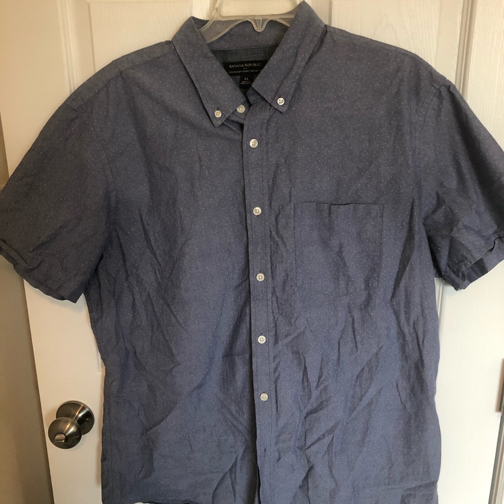 Banana Republic Short Sleeve Casual Dress Shirt